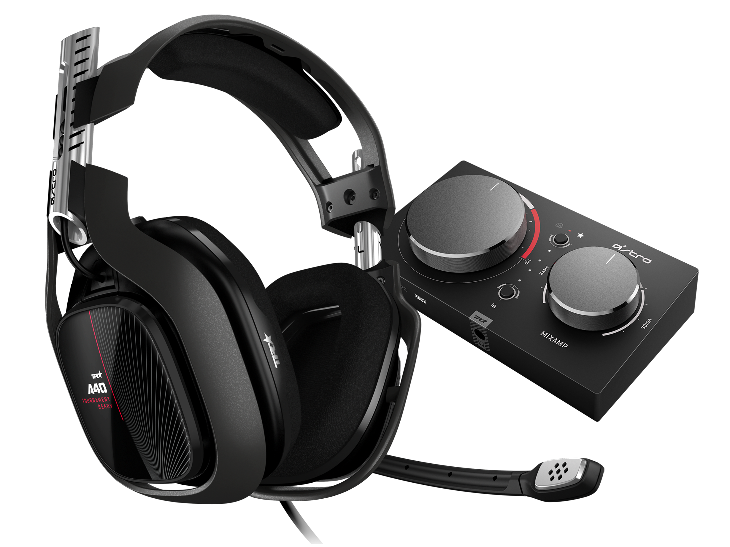 Cuffia con microfono ricondizionata A40 TR + MixAmp Pro TR - Black/XB